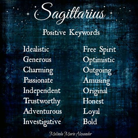 attributes of sagittarius